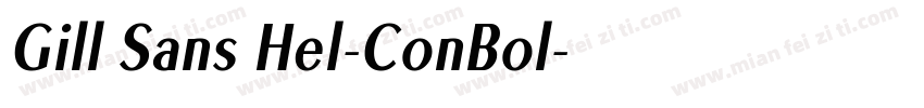 Gill Sans Hel-ConBol字体转换